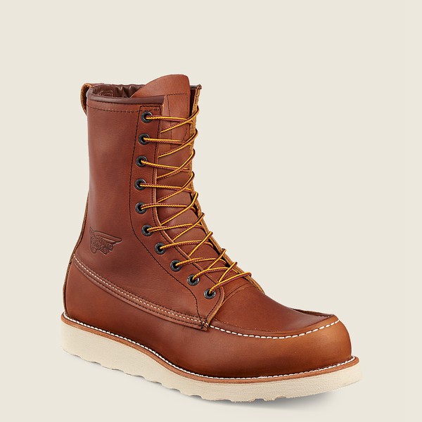 Bottes de Travail Red Wing - Traction Tred - 8-Inch Soft Toe - Marron - Homme 807WFKREA